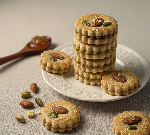 বেকড বাদাম জালেবি