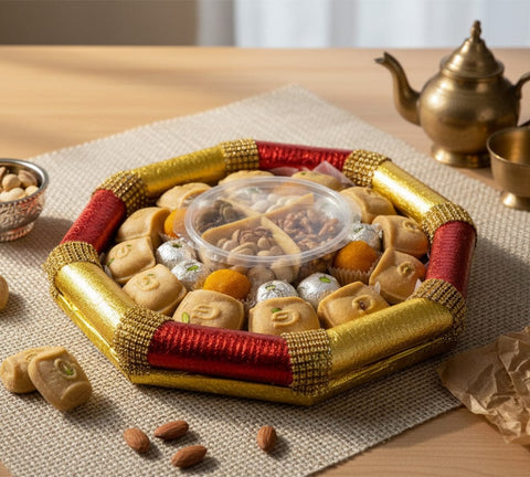 delight dala – festive medley [tray of 24 + dry fruits]