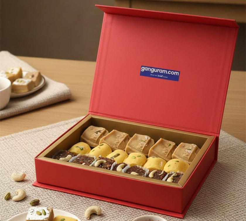 Buy Signature Gift Box of 18 Online | Sweet Gifts | Ganguram Sweets
