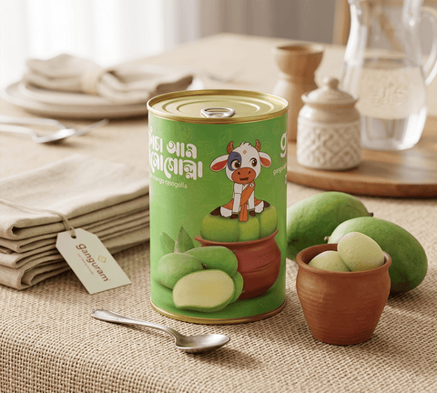 Tin Green Mango Rosogolla