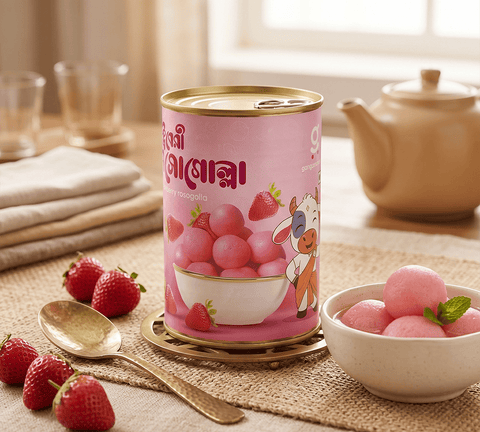 Tin Strawberry Rosogolla